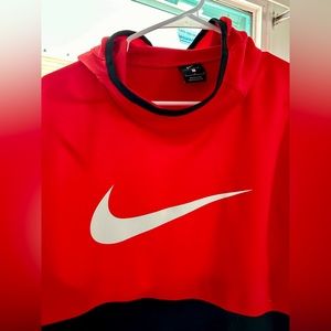 NIKE- Split Hoodie Red & Black